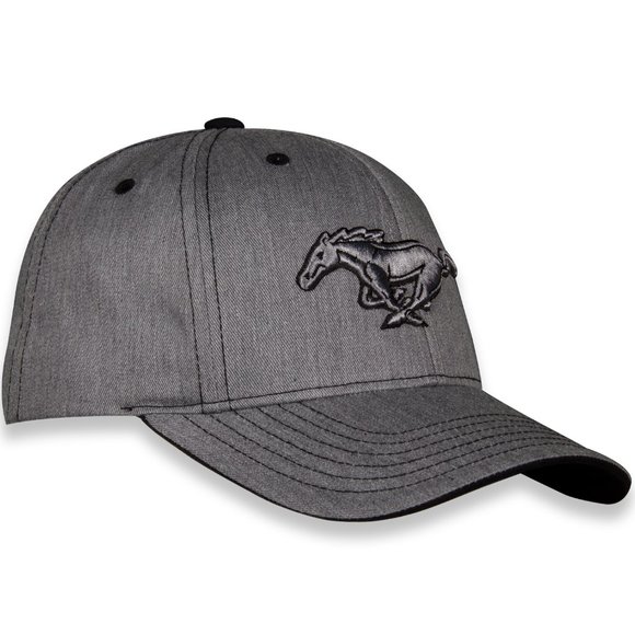 Ford Mustang Heather Fabric Raised Logo Hat - Picture 5 of 6
